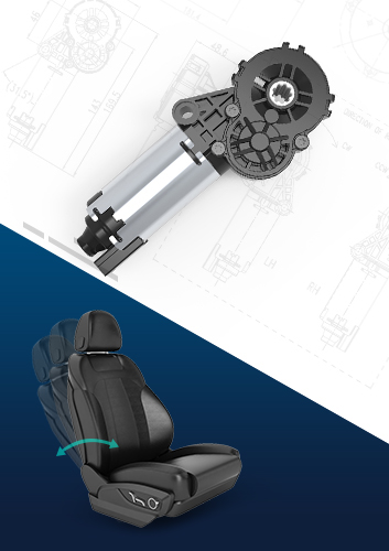 非標定制型汽車電動座椅角度調節電機12v11.5N.m直流齒輪箱電機