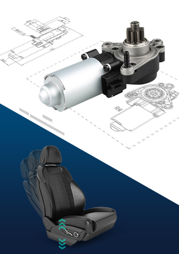 非標定制型汽車電動座椅電機升降調節電機12V19 N.m直流減速電機